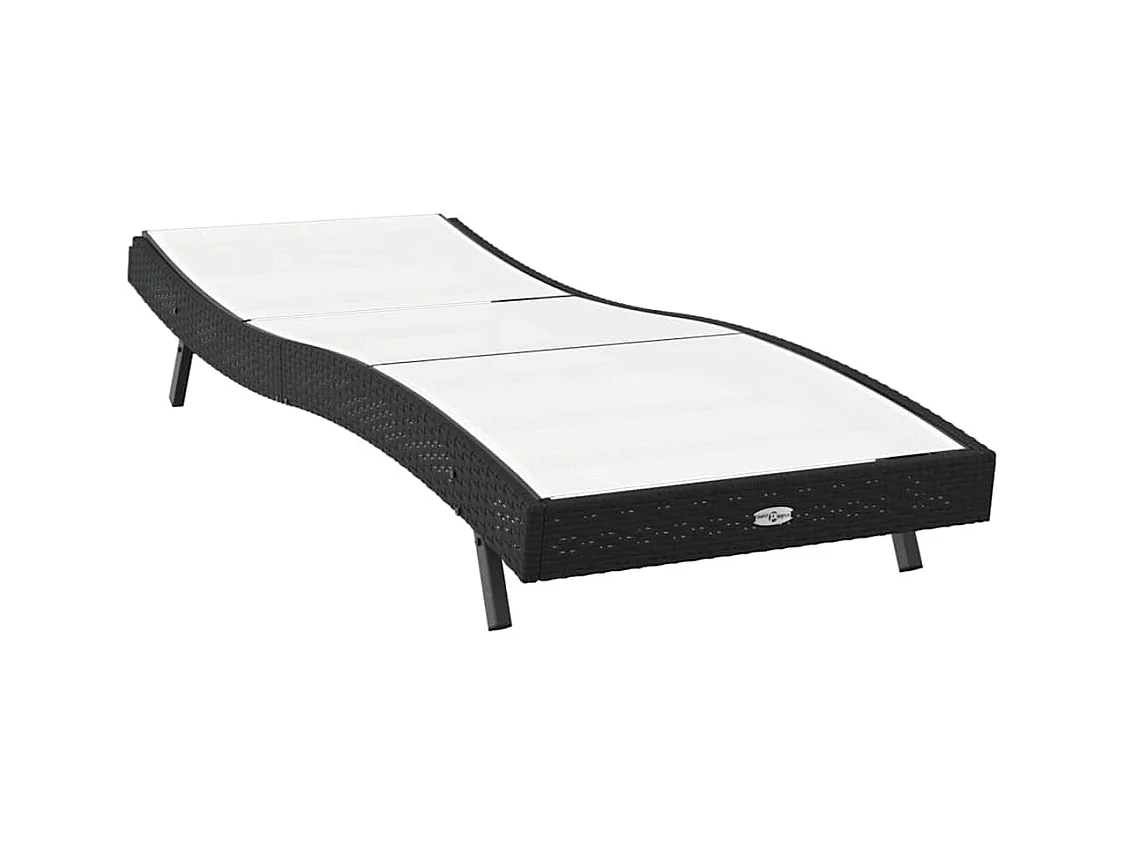 Sillón individual en blanco y negro de 70 x 197 x 82 cm