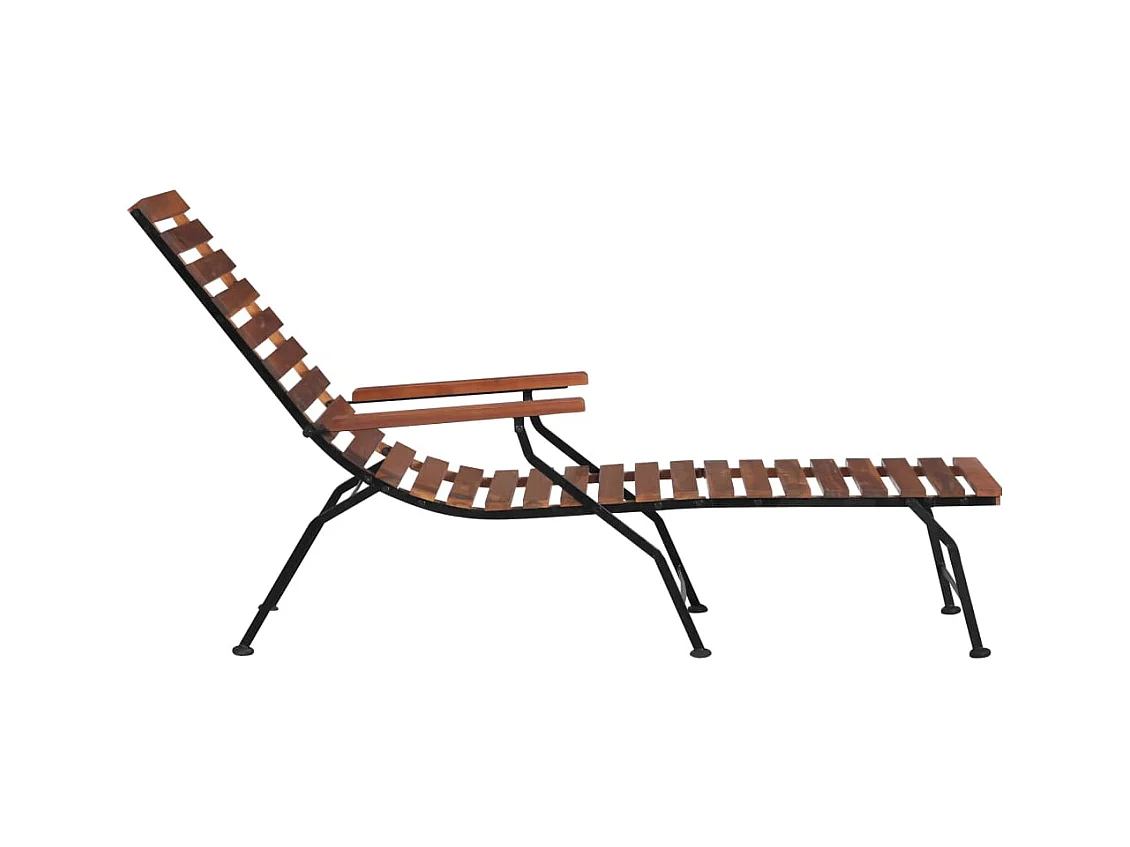 Buitenpatiostoel van massief acaciahout