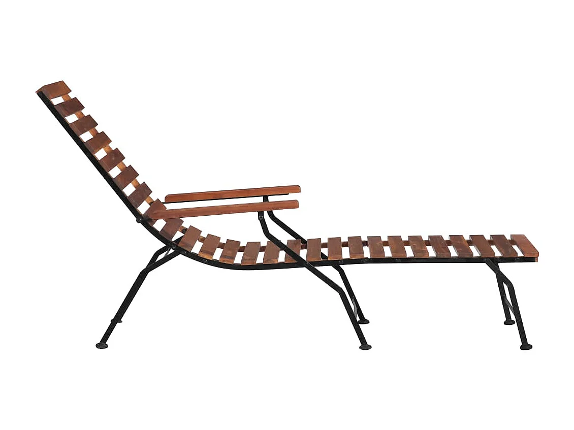Chaise de terrasse d'extérieur Bois d'acacia solide