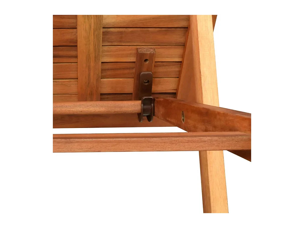 Loungestoel met tafel Massief acaciahout