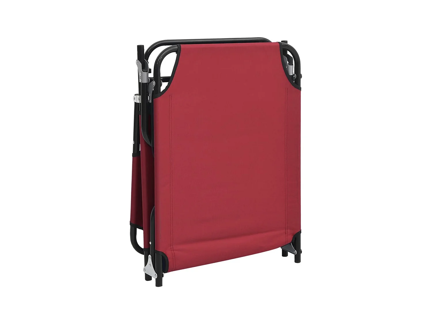 Rode opvouwbare loungestoel van Oxford-stof met poedercoating van staal