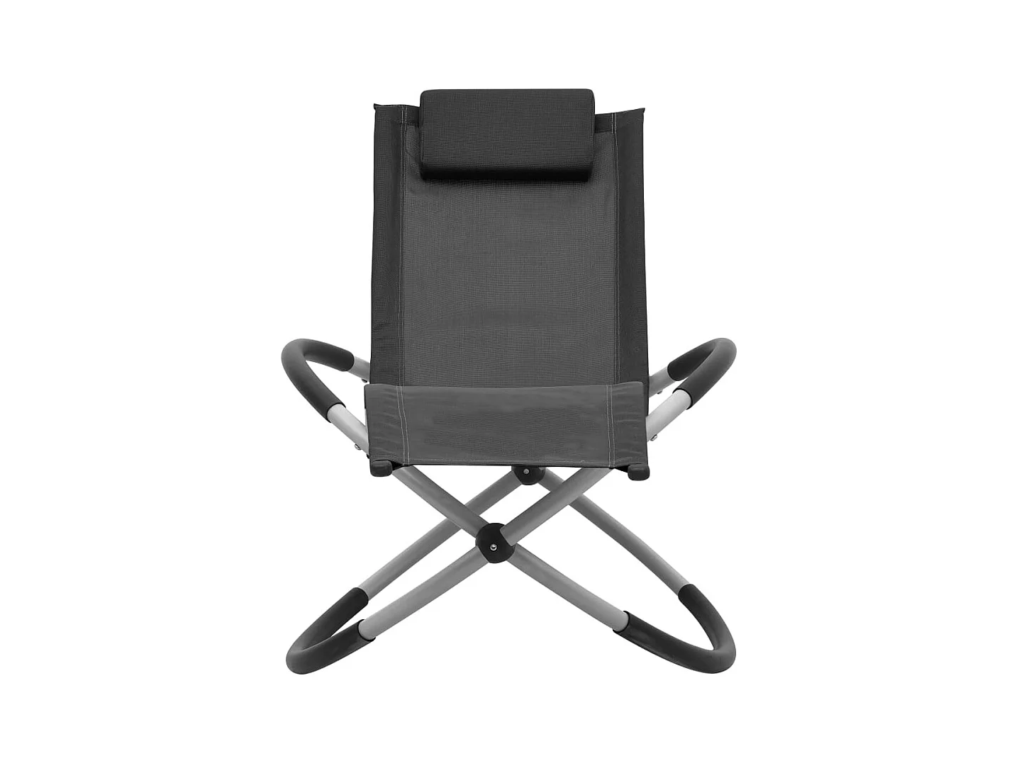 Poltrona per bambini in acciaio nero