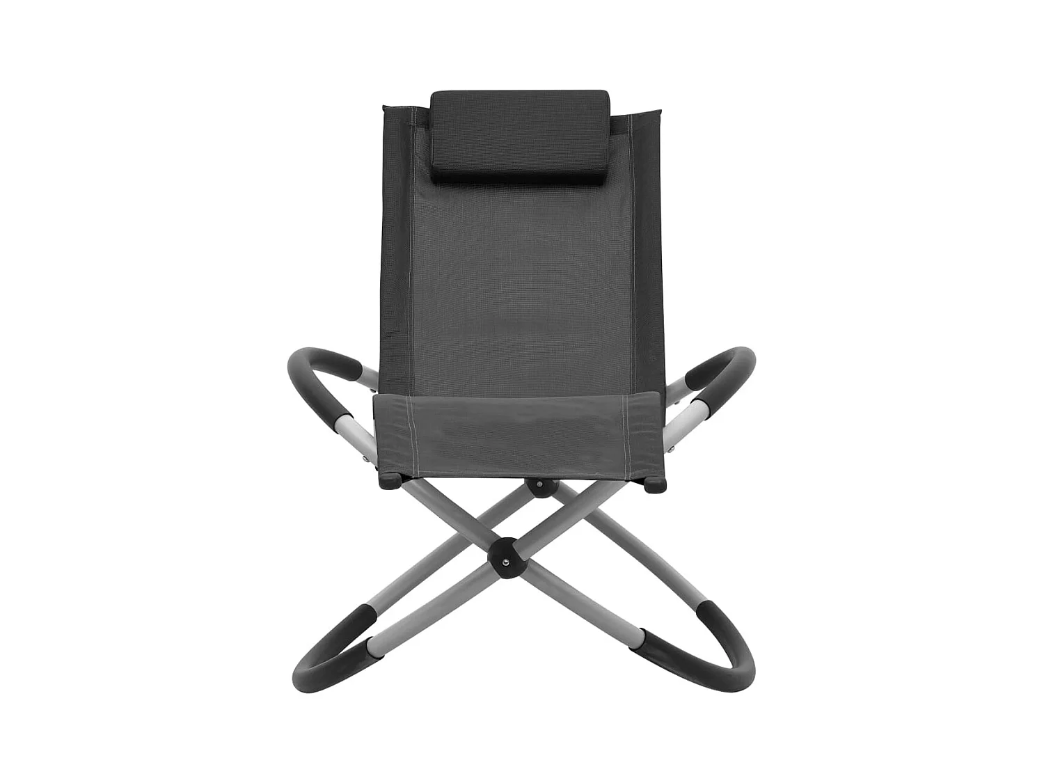 Poltrona per bambini in acciaio nero