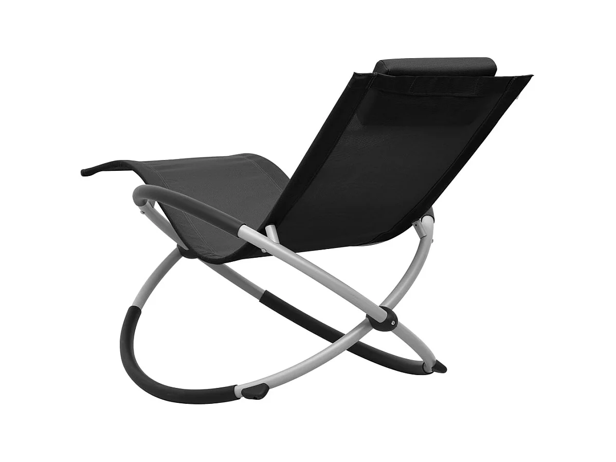 Poltrona per bambini in acciaio nero