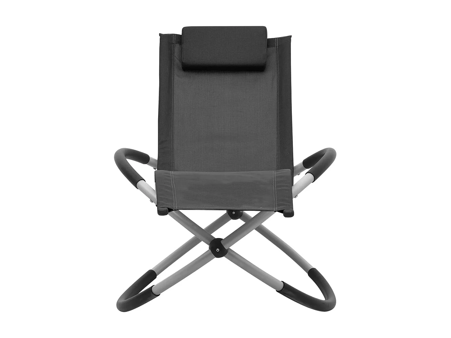 Poltrona per bambini in acciaio nero