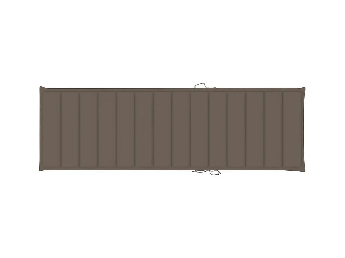 Chaise longue de jardin avec table et coussin Pin imprégné