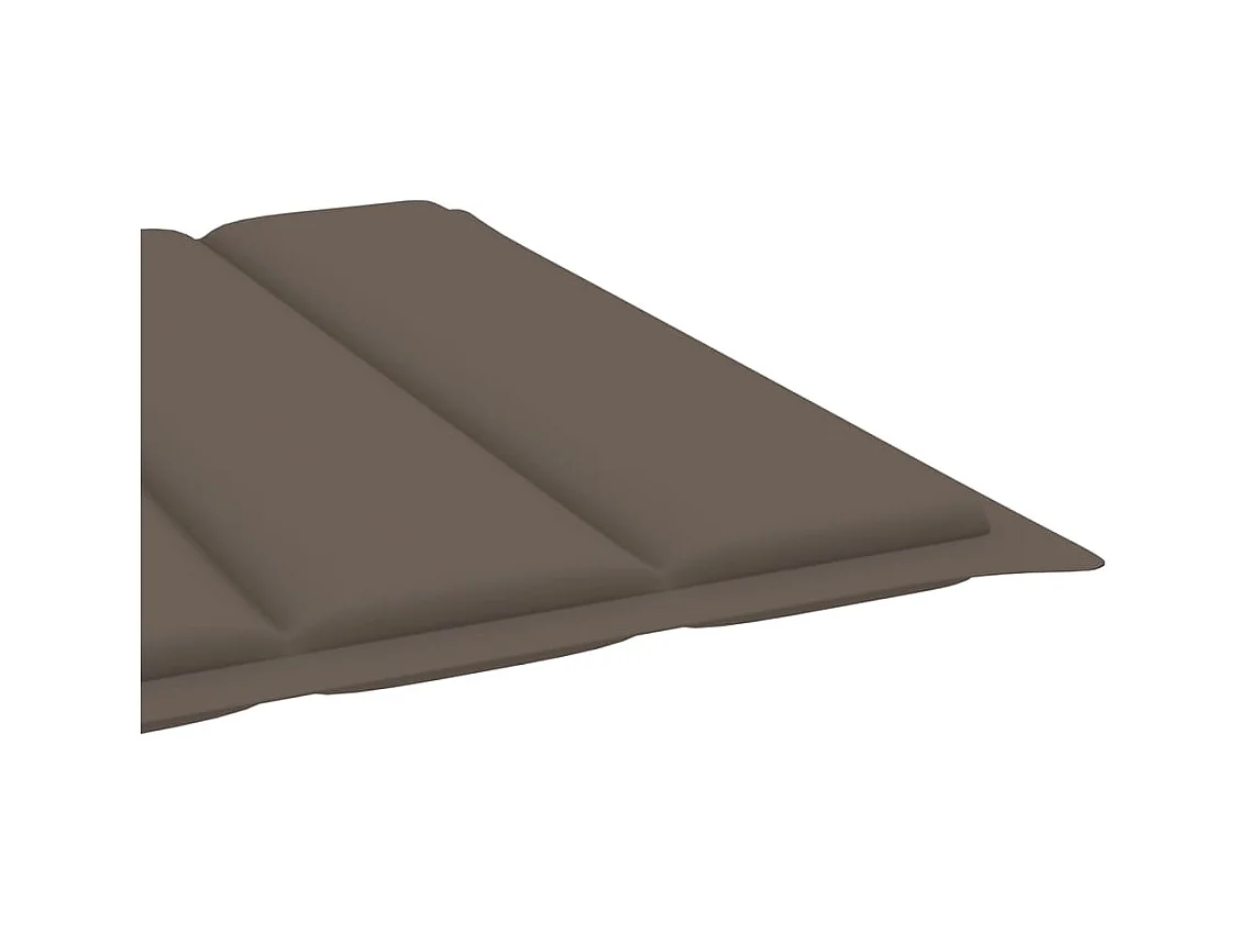 Chaise longue de jardin avec table et coussin Pin imprégné