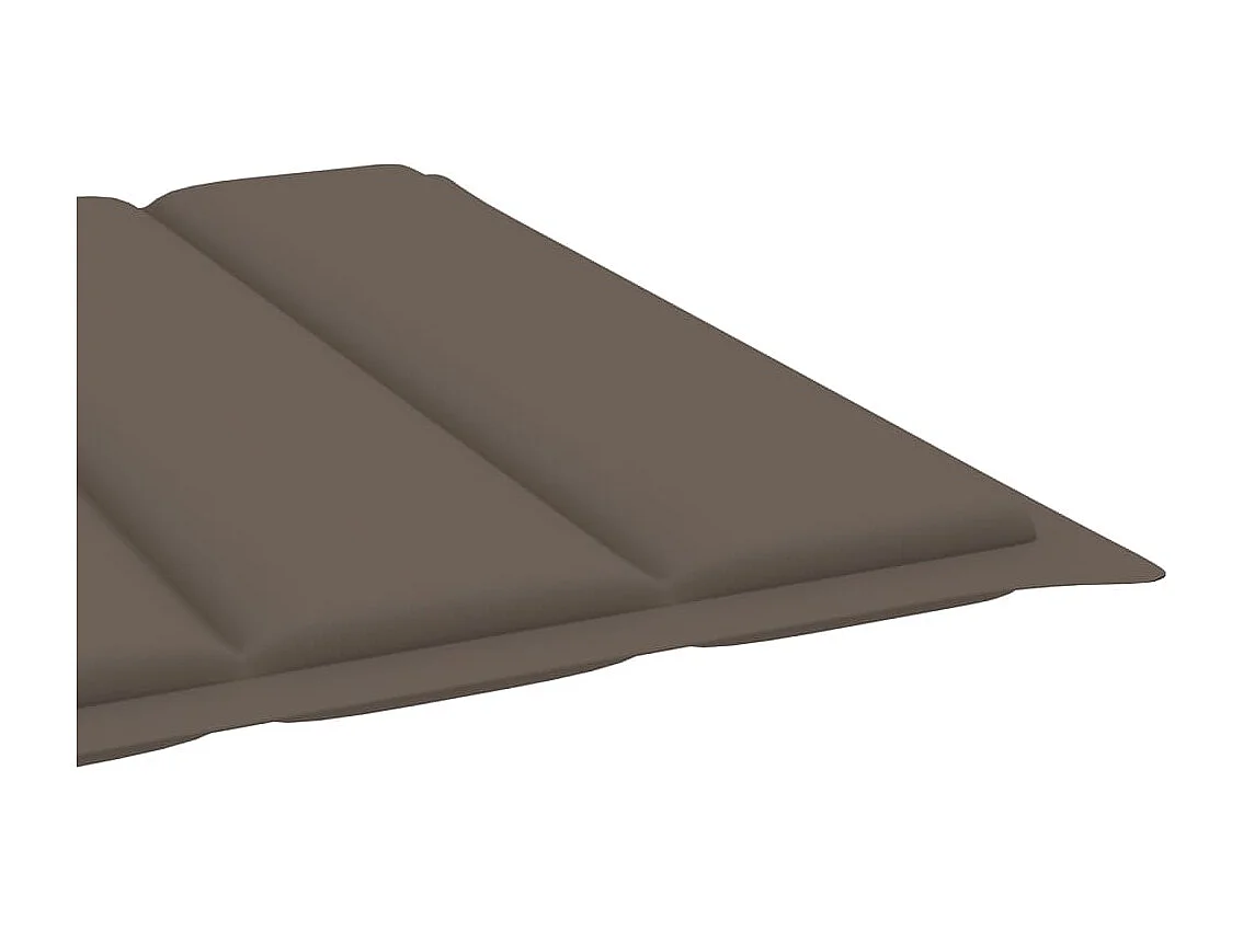 Chaise longue de jardin avec table et coussin Pin imprégné