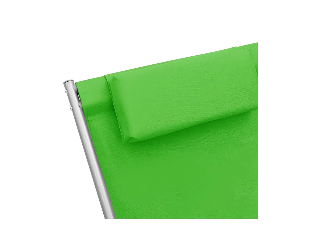 Chaises à bascule lot de 2 Acier Vert