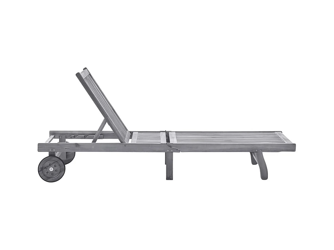 Chaise longue Bois d'acacia solide