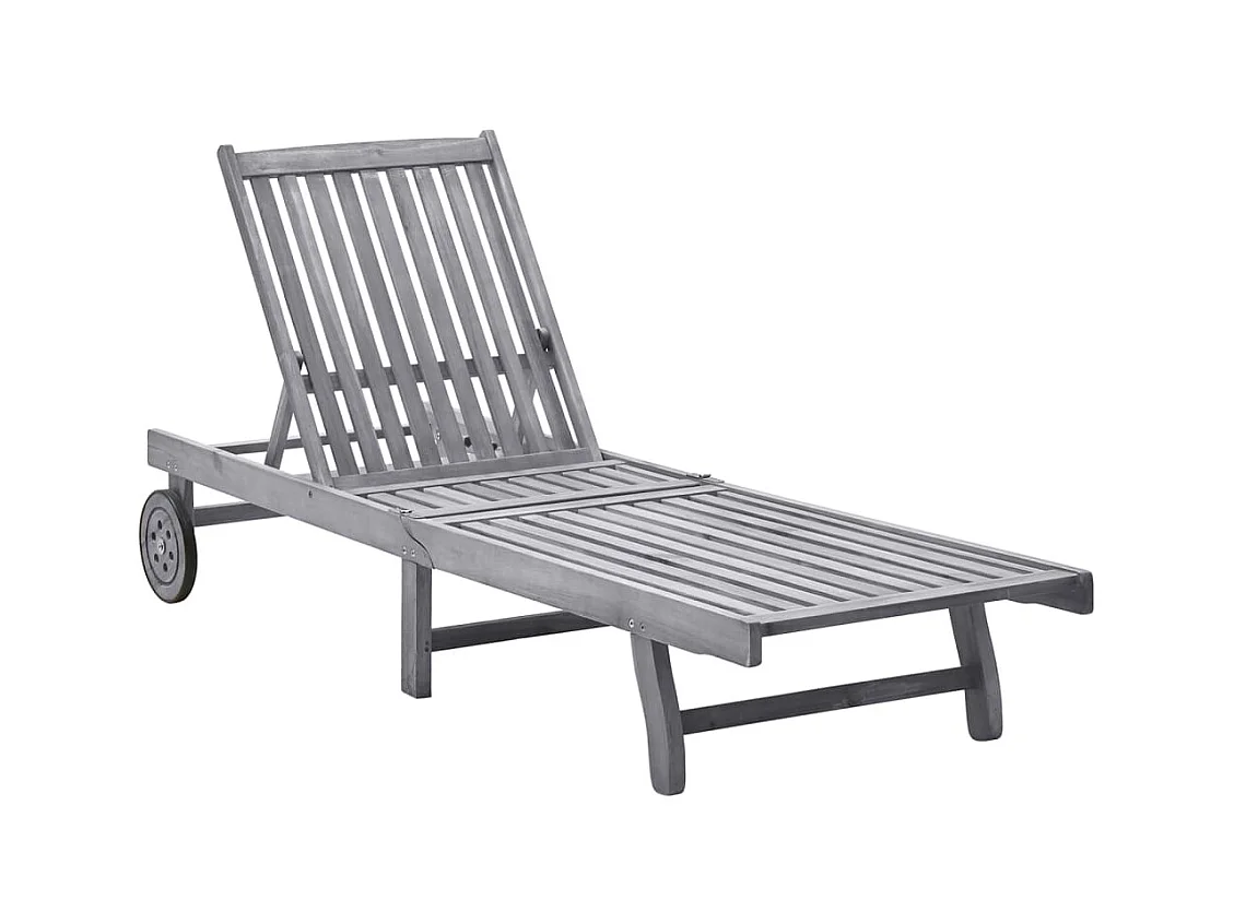 Chaise longue Bois d'acacia solide