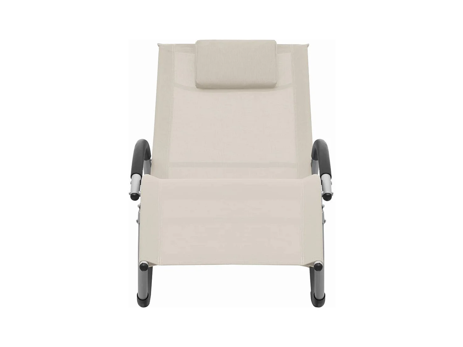 Crèmekleurige Textilene Lounge Chair met kussen