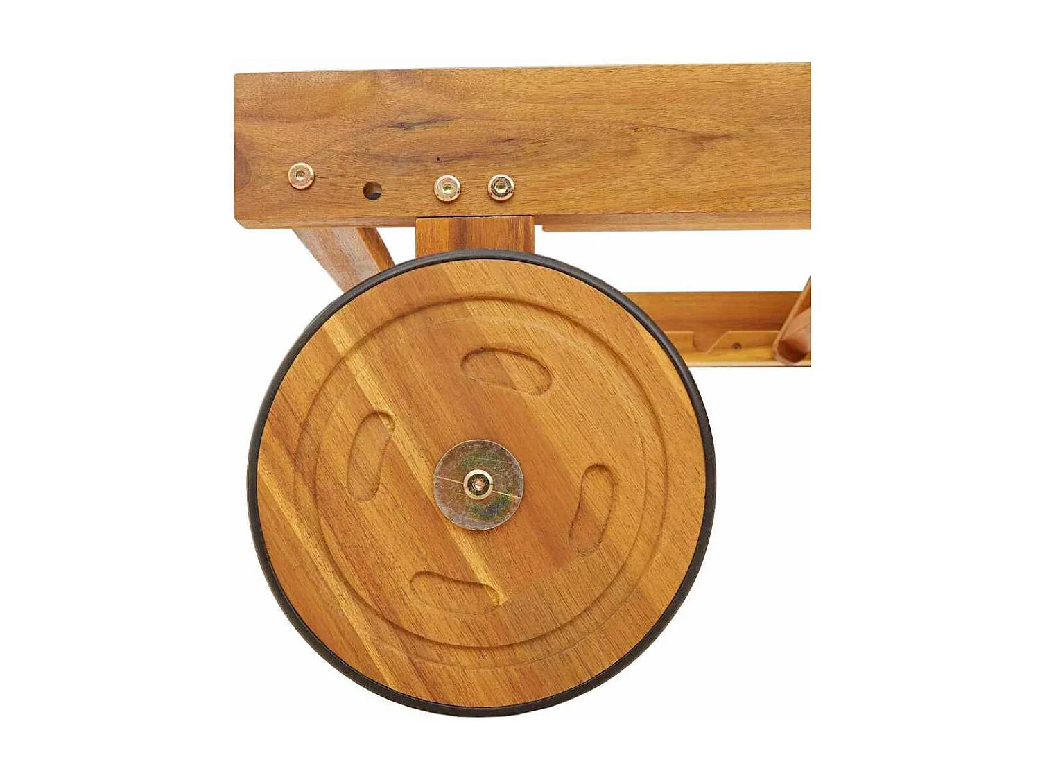 Sedia a sdraio 3 pezzi Rosso 40 x 40 x 40cm Legno massello di acacia