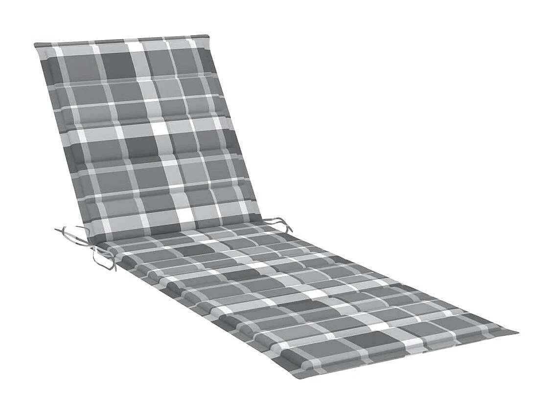 Chaise longue pour 2 personnes avec coussins Bambou