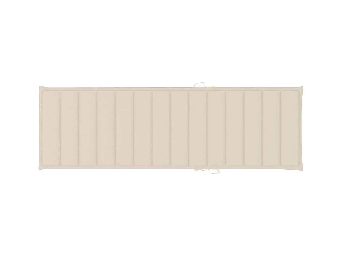 Chaise longue de jardin avec table et coussin Pin imprégné