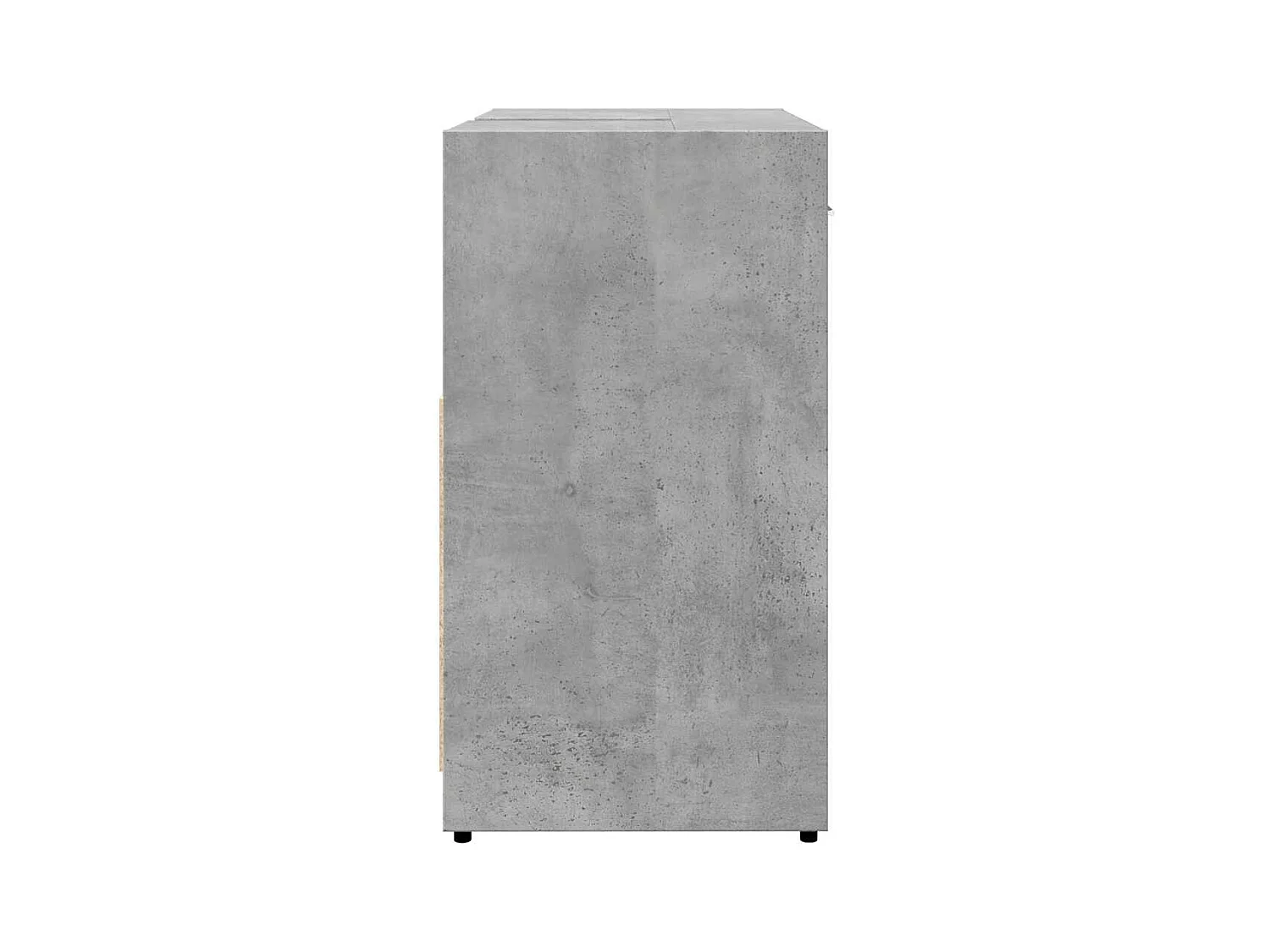 Armoire lavabo de salle de bain gris béton 60x33x60 cm
