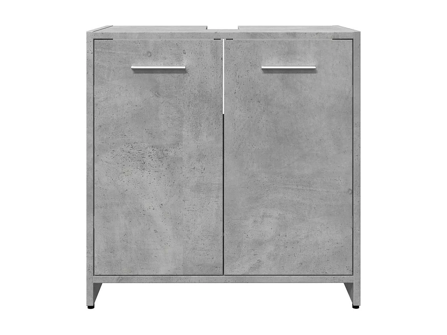 Armoire lavabo de salle de bain gris béton 60x33x60 cm