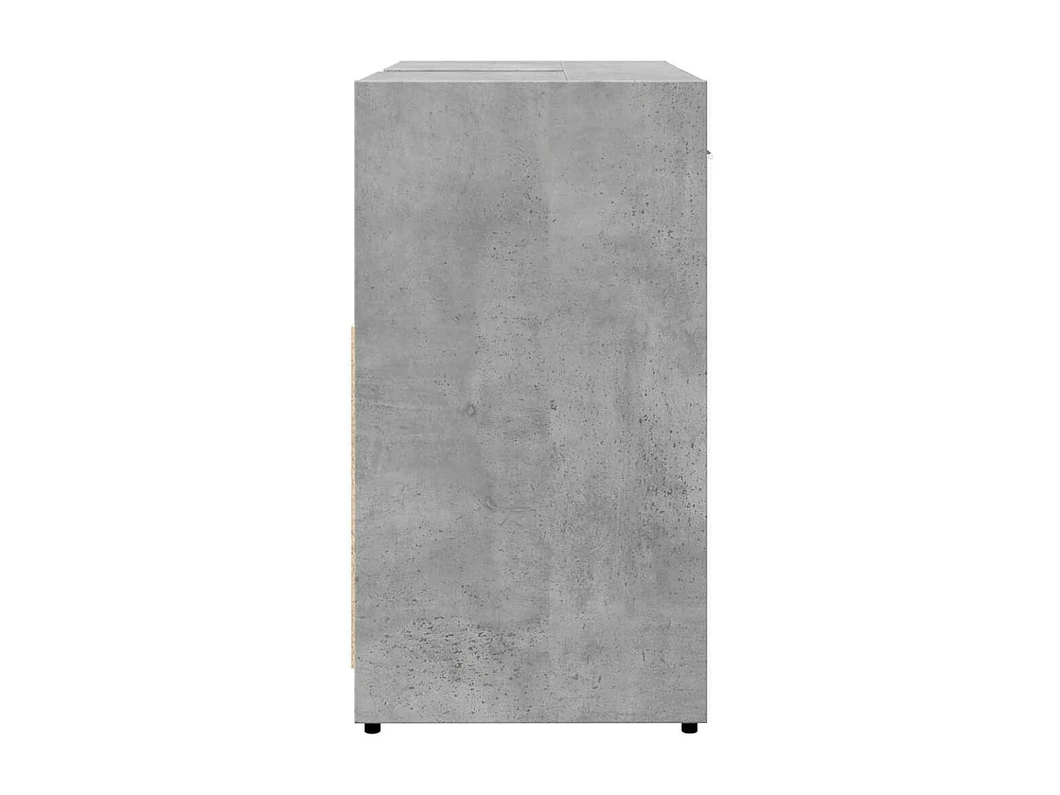 Armoire lavabo de salle de bain gris béton 60x33x60 cm
