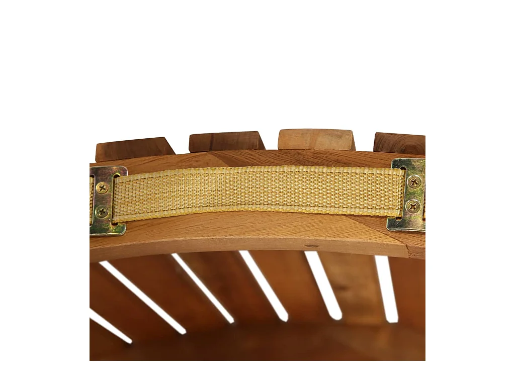 Chaise longue con cojín Madera maciza de acacia Gris oscuro