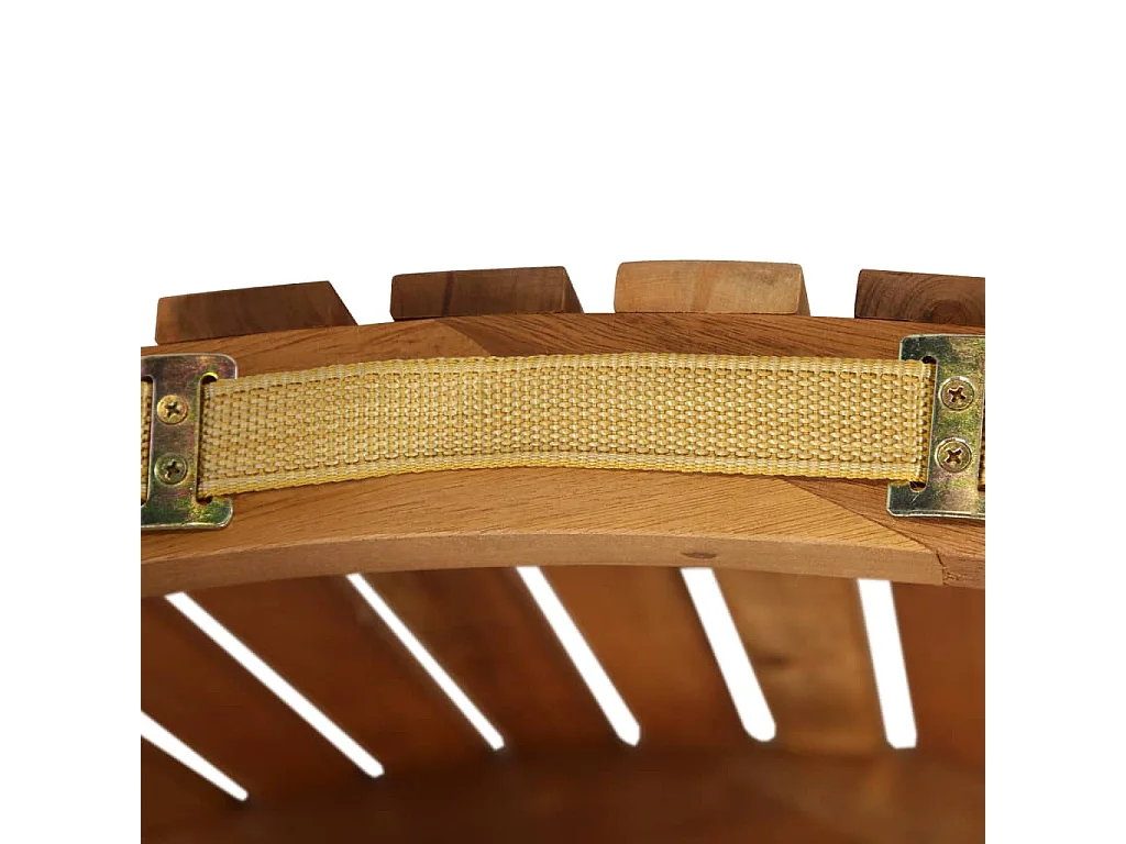 Chaise longue con cuscino Legno massello di acacia Grigio scuro