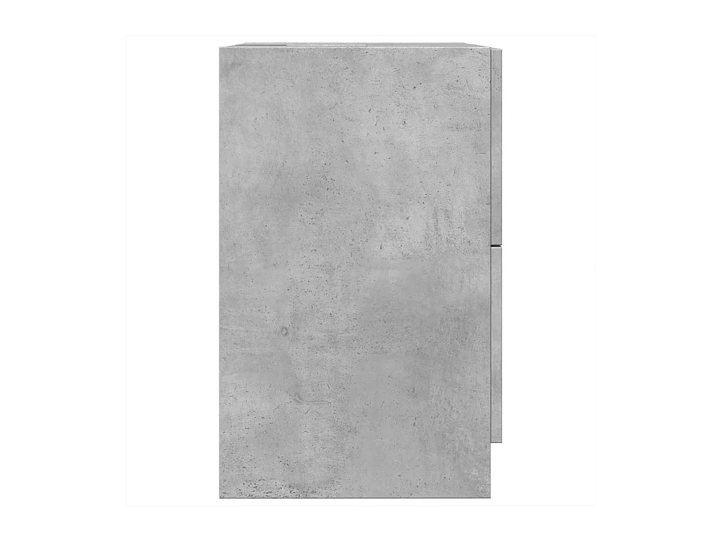 Betongrijze wastafelkast 40x37x59 cm bewerkt hout