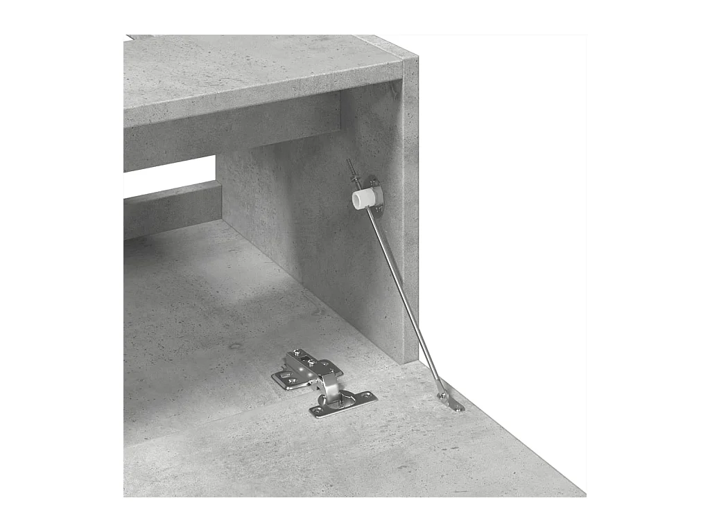 Betongrijze wastafelkast 40x37x59 cm bewerkt hout