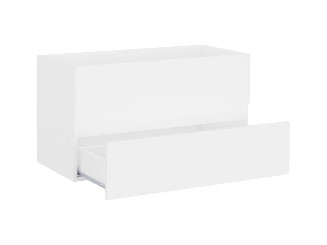 Mueble para lavabo blanco 80x38,5x45 cm Madera de ingeniería