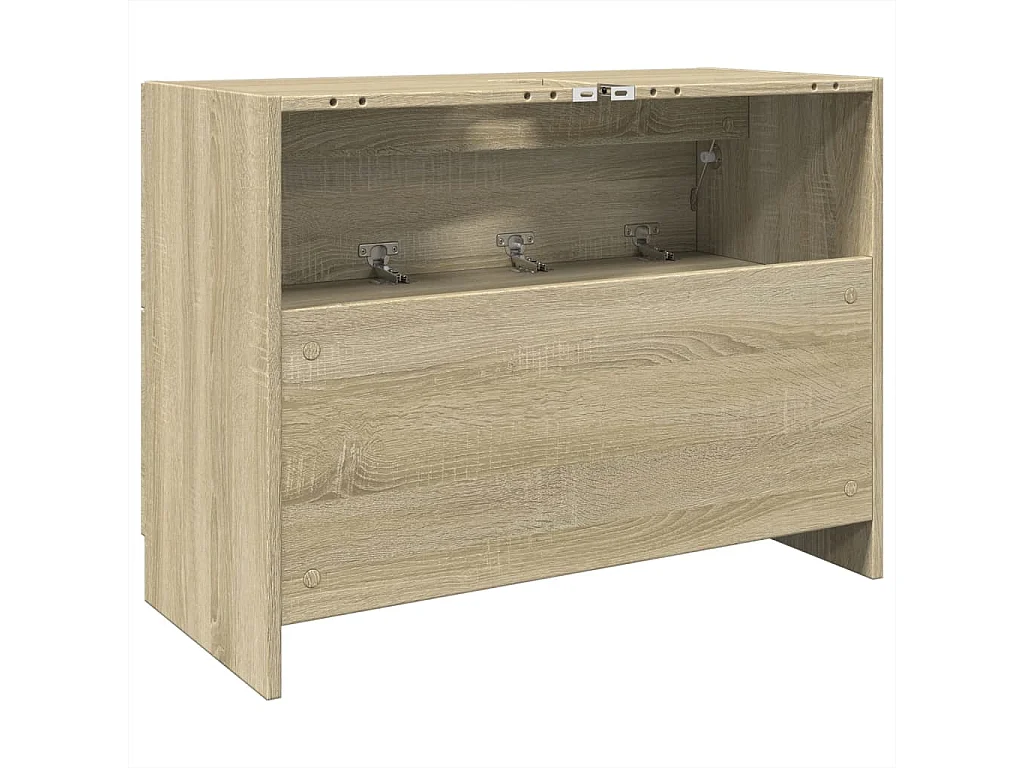 Mueble lavabo roble Sonoma 78x37x59 cm madera de ingeniería