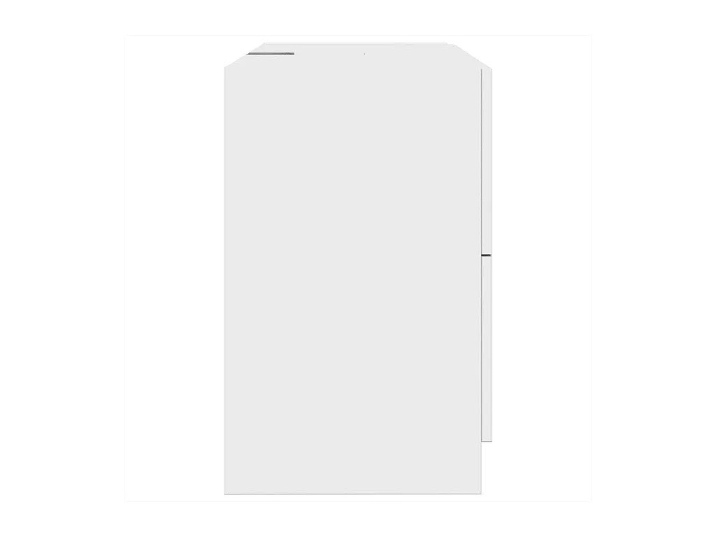 Witte wastafelkast 78x37x59 cm bewerkt hout