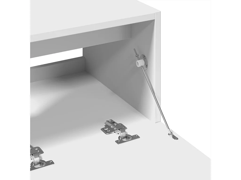 Witte wastafelkast 78x37x59 cm bewerkt hout