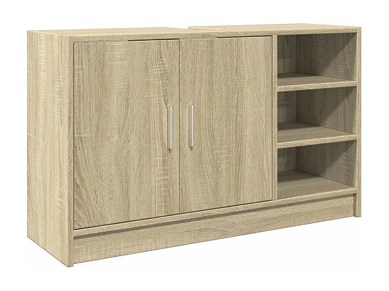 Waschbeckenunterschrank aus Sonoma-Eiche 90x29x55 cm Holzwerkstoff