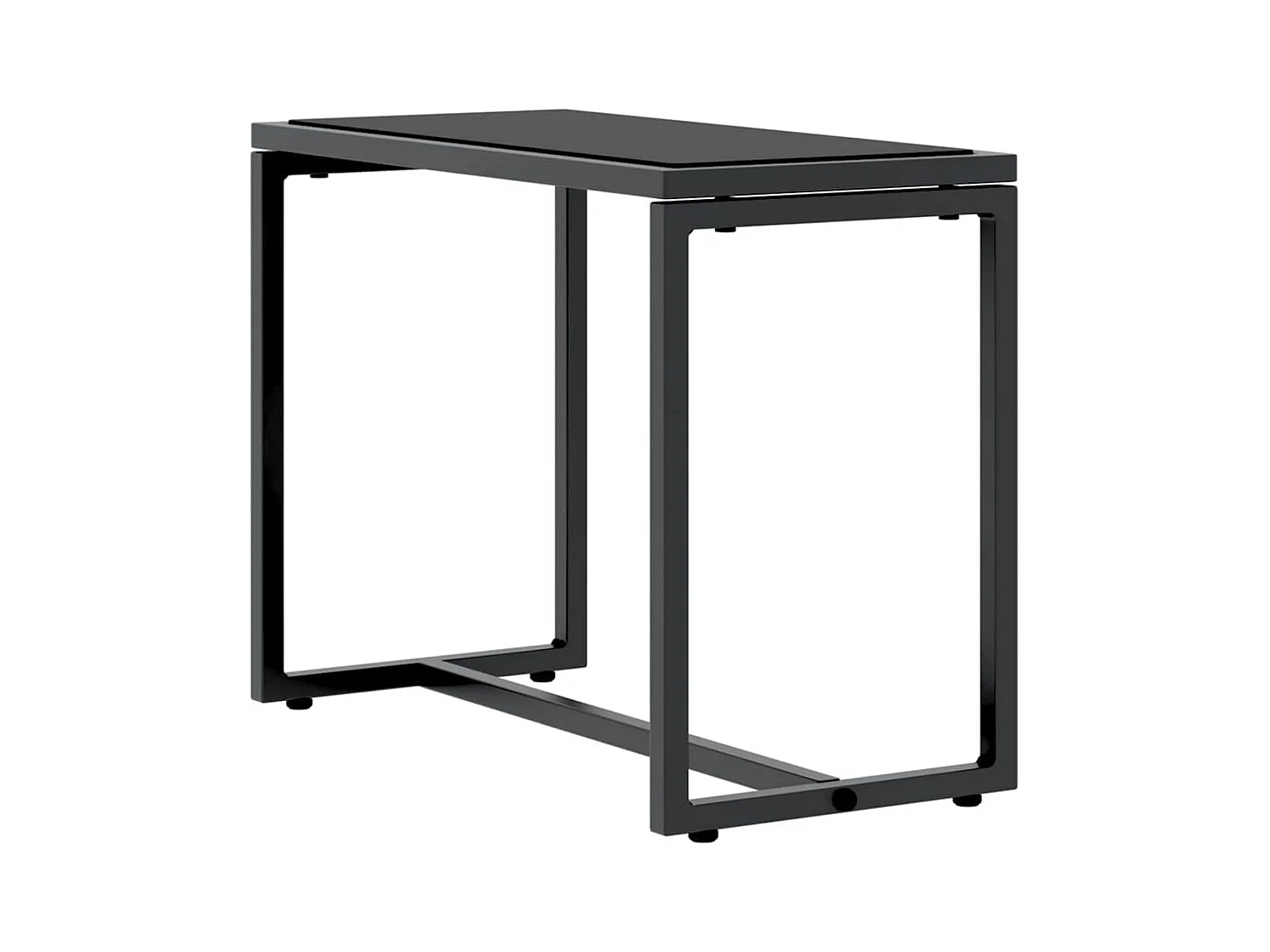 Ligstoelen met tafel 3 stuks Zwart en antraciet 197 x 54 x 86 cm