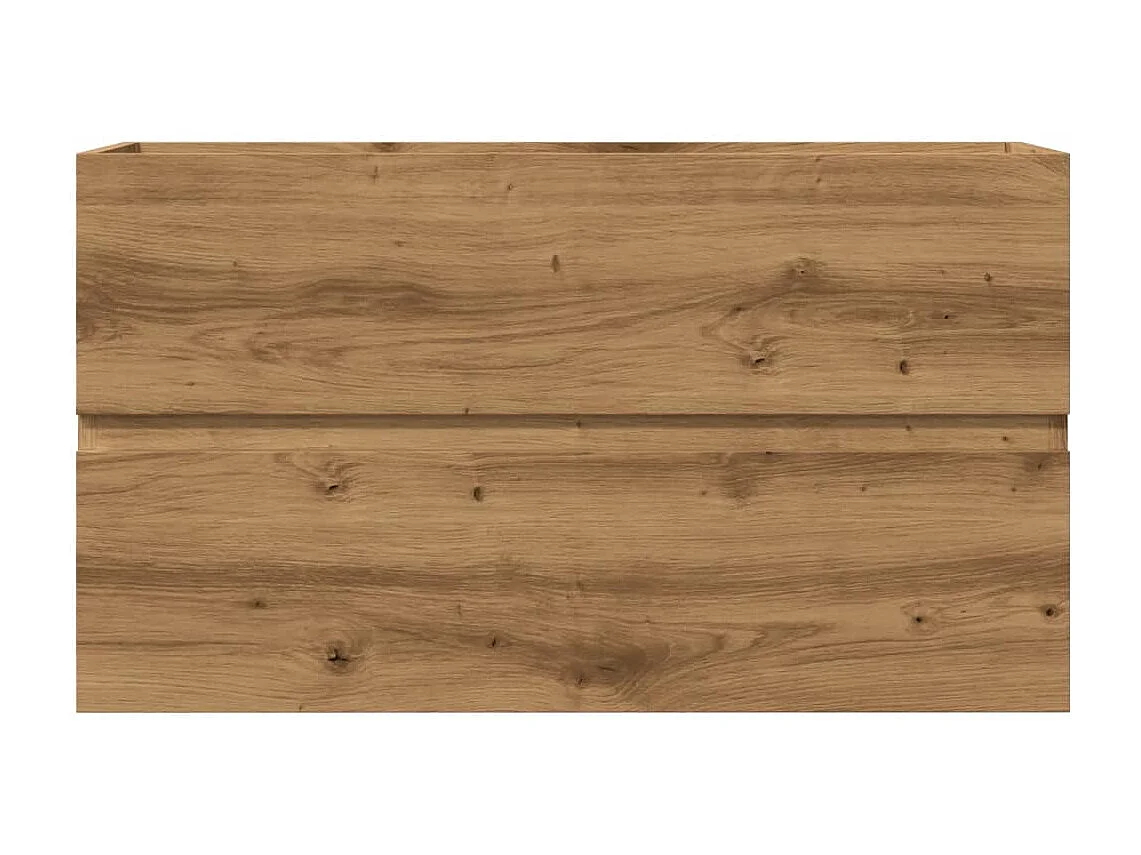 Mueble lavabo de roble artesanal 90x38,5x45 cm madera de ingeniería