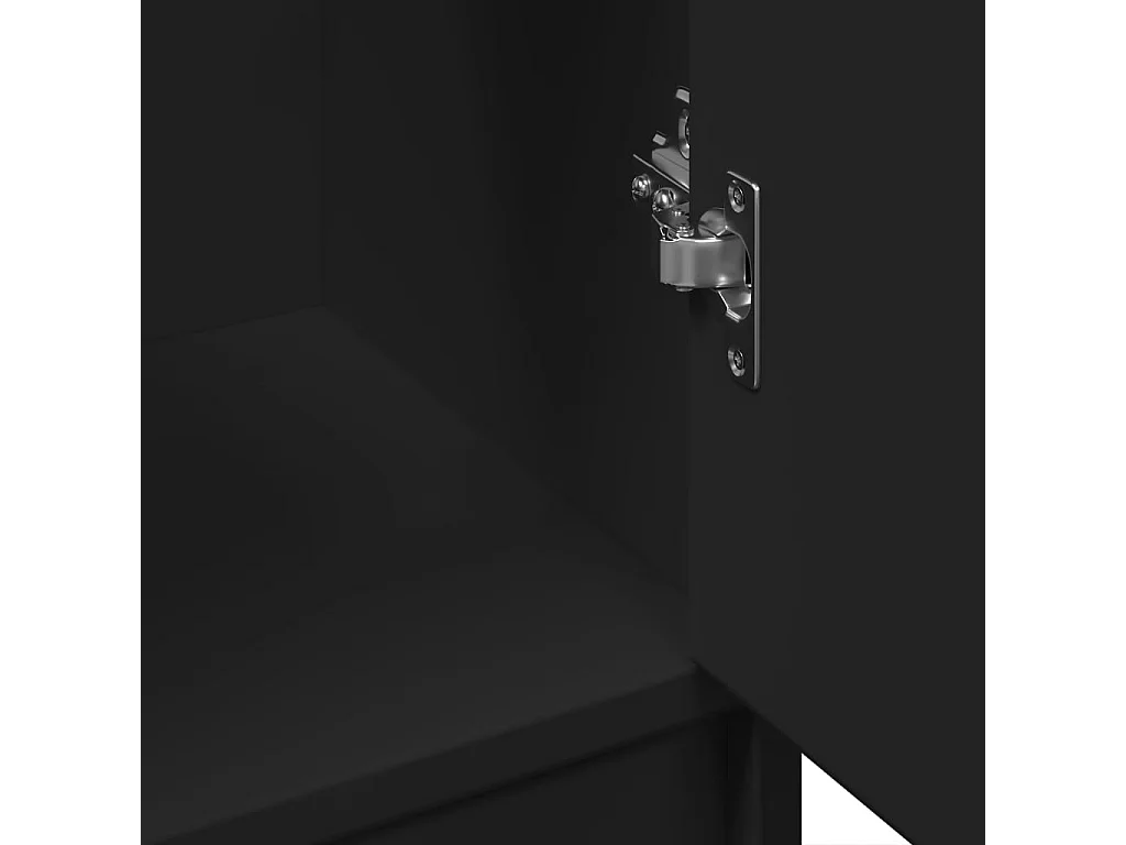 Mobile lavabo nero 63x29x55 cm in legno ingegnerizzato