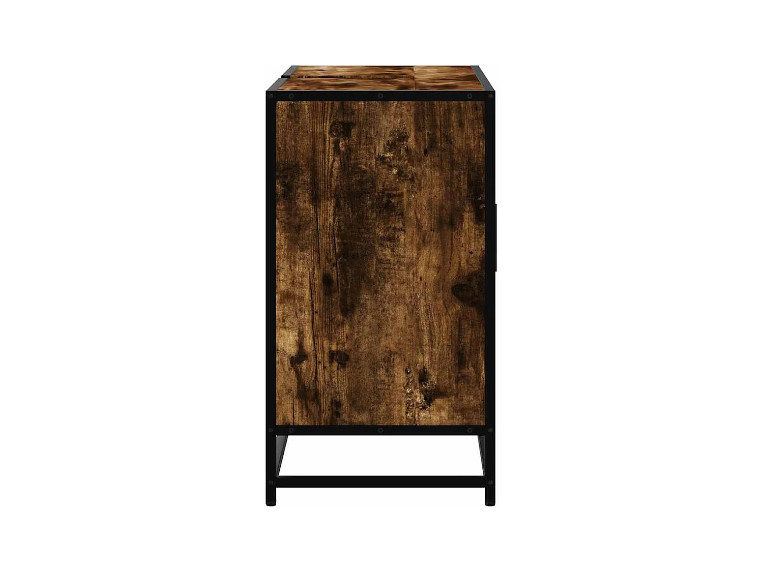 Badkamer wastafelkast van gerookt eikenhout