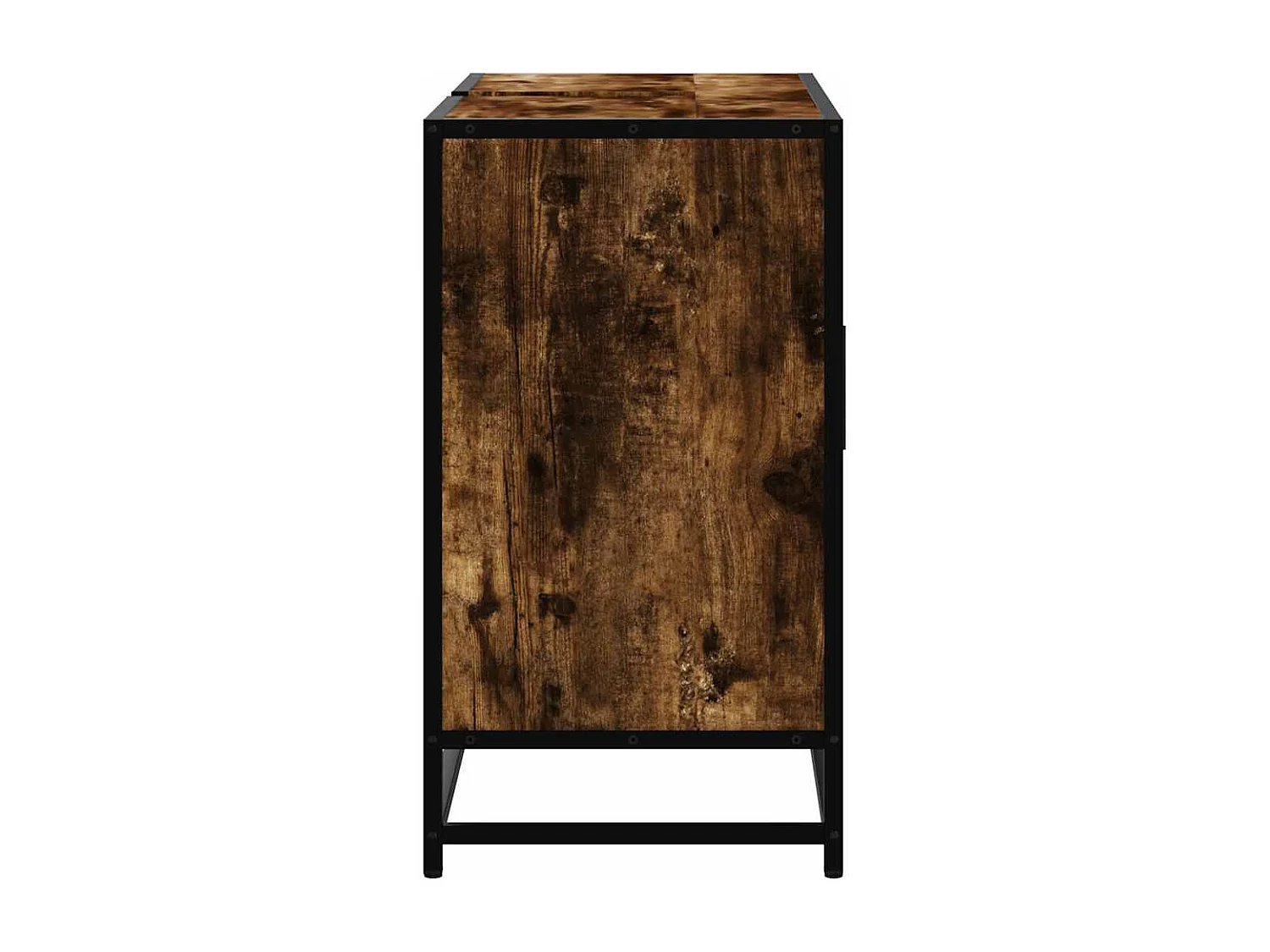 Badkamer wastafelkast van gerookt eikenhout