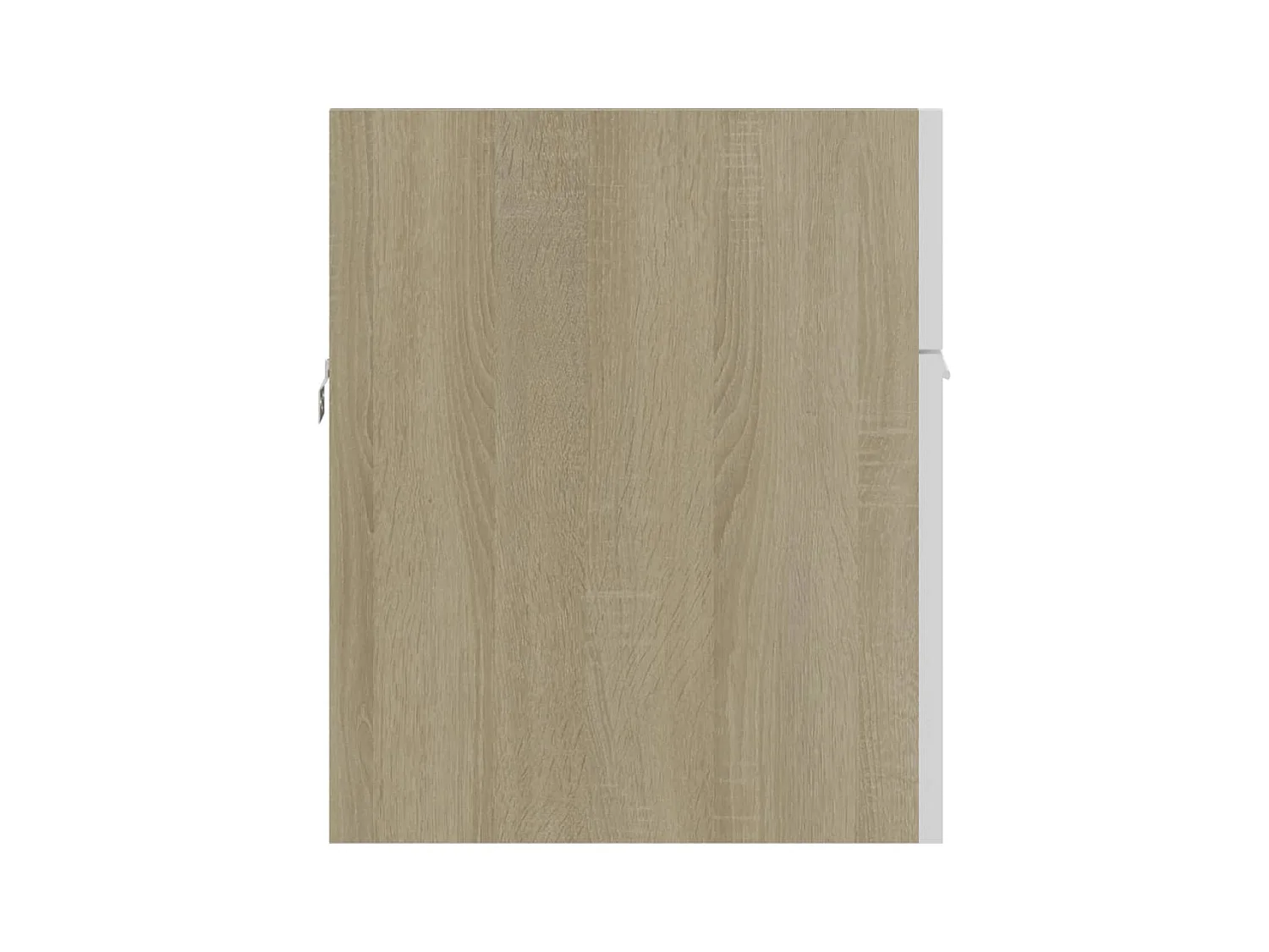 Mueble para fregadero de madera de ingeniería de roble blanco y Sonoma