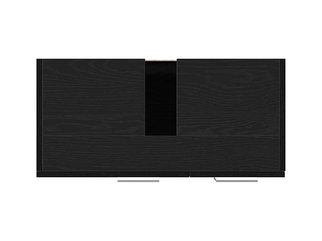 Mobile lavabo in rovere nero 63x30x54 cm Legno ingegnerizzato