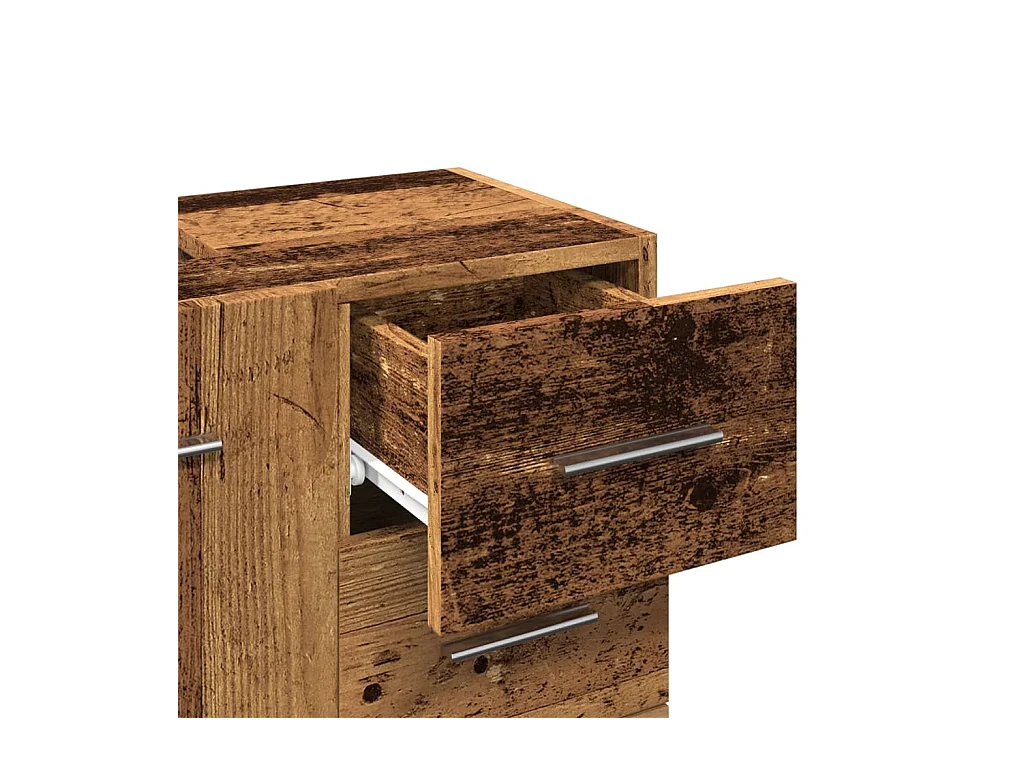 Mueble lavabo de madera antigua 63x30x54 cm madera de ingeniería