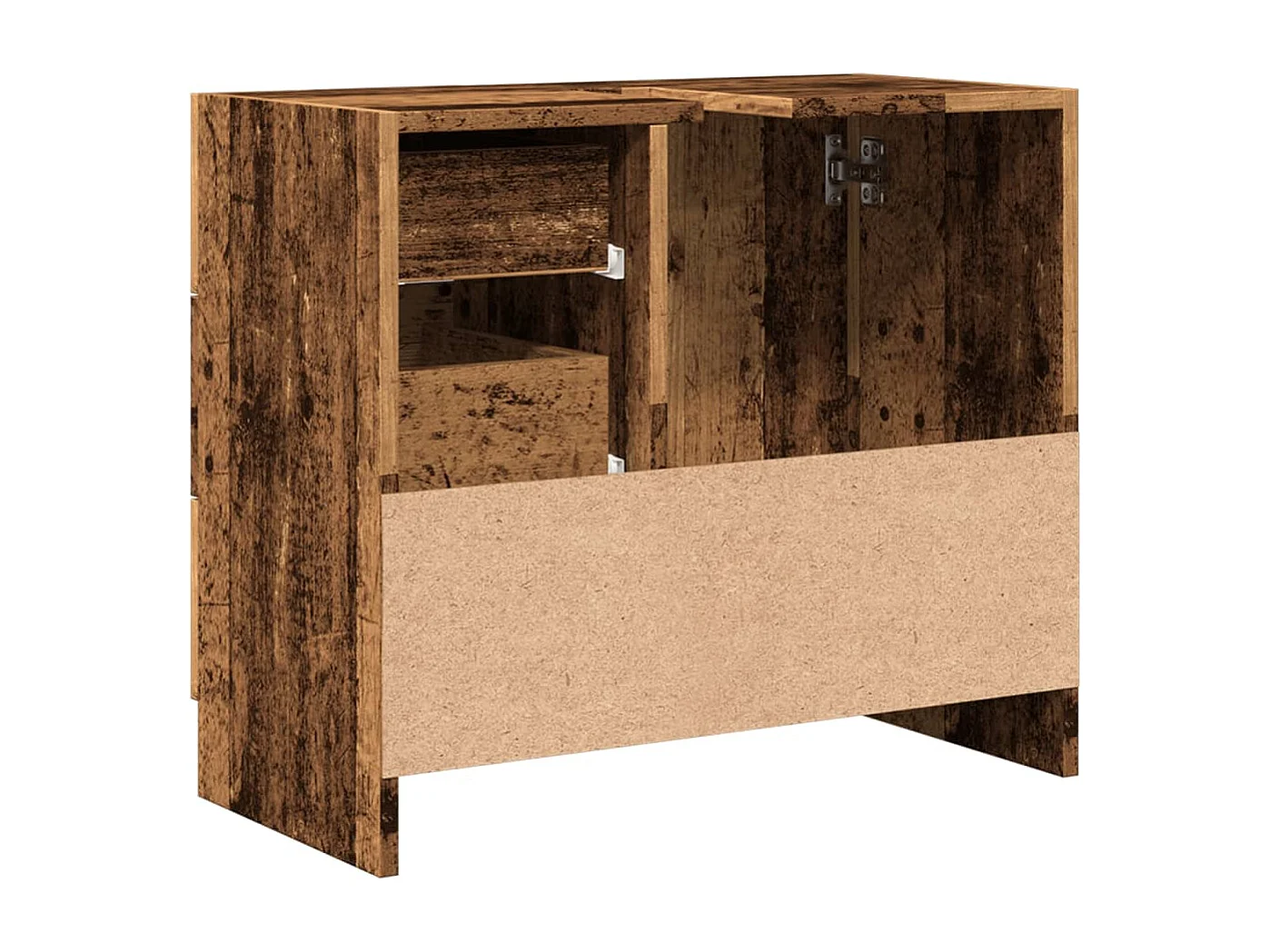 Mueble lavabo de madera antigua 63x30x54 cm madera de ingeniería