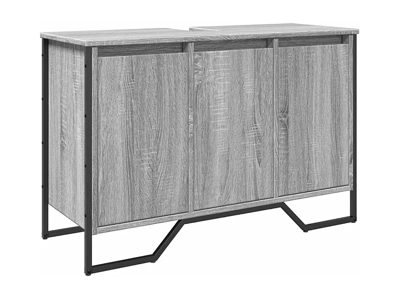 Sonoma grijze wastafelkast 91x35x60 cm