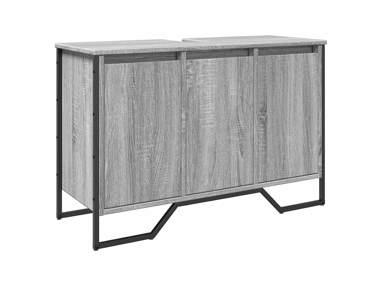 Sonoma grijze wastafelkast 91x35x60 cm