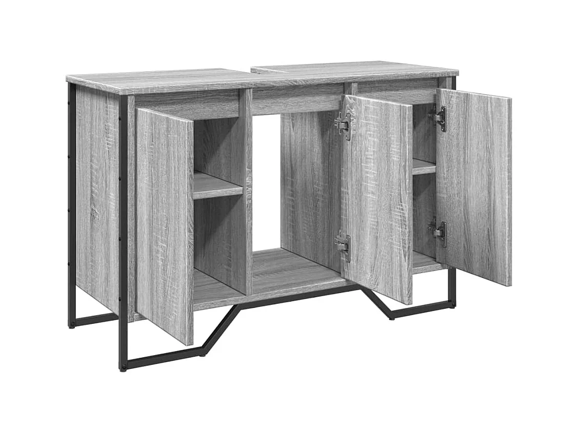 Sonoma grijze wastafelkast 91x35x60 cm