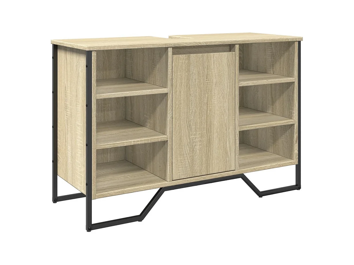 Mobile lavabo da bagno in rovere Sonoma 91x35x60 cm