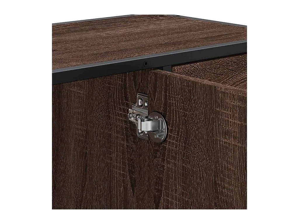 Badkamer wastafelkast bruin eiken bewerkt hout