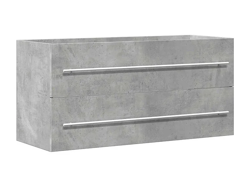 Mobile lavabo grigio cemento 100x38,5x48 cm in truciolare