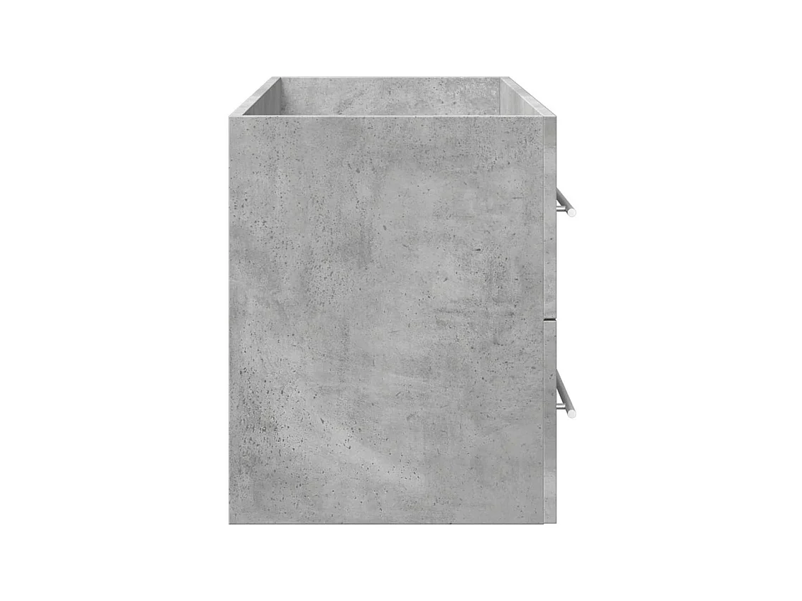 Armoire d'évier Gris béton 100x38,5x48 cm Aggloméré