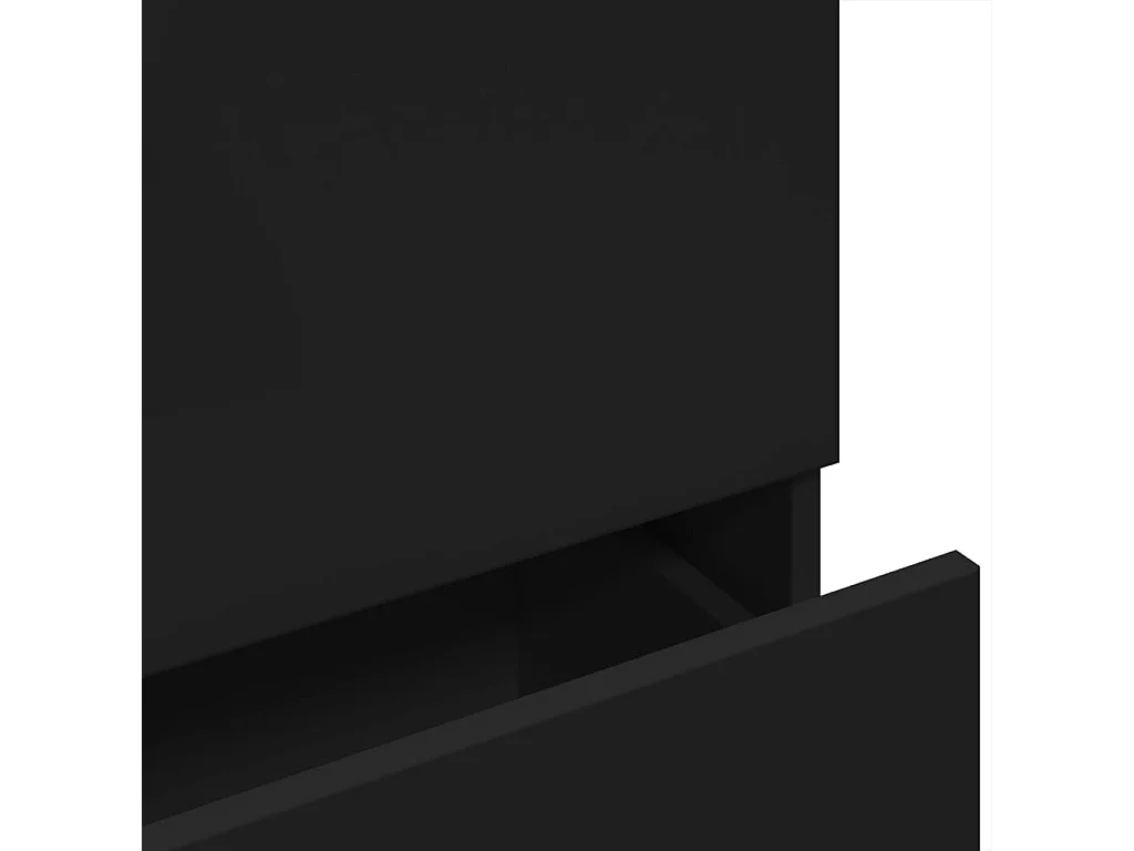 Zwarte wastafelkast 78x37x59 cm bewerkt hout