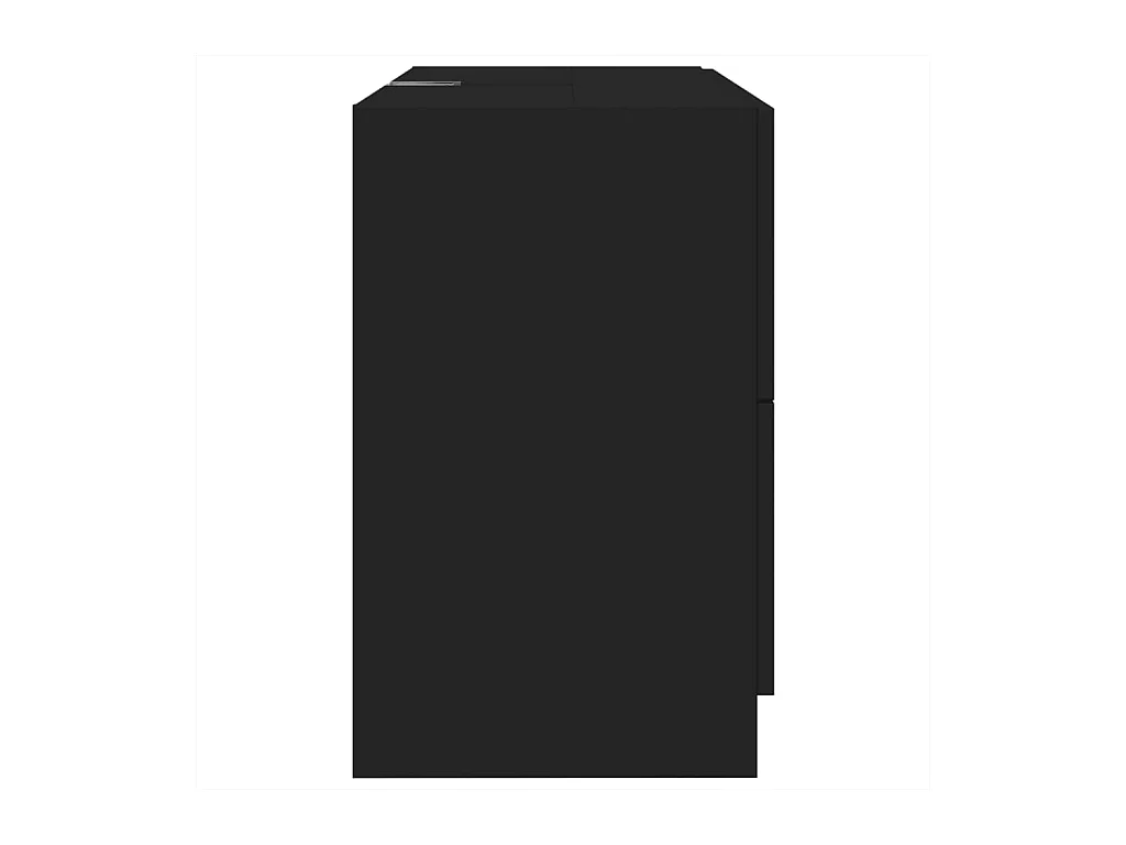 Mueble lavabo negro 78x37x59 cm madera de ingeniería