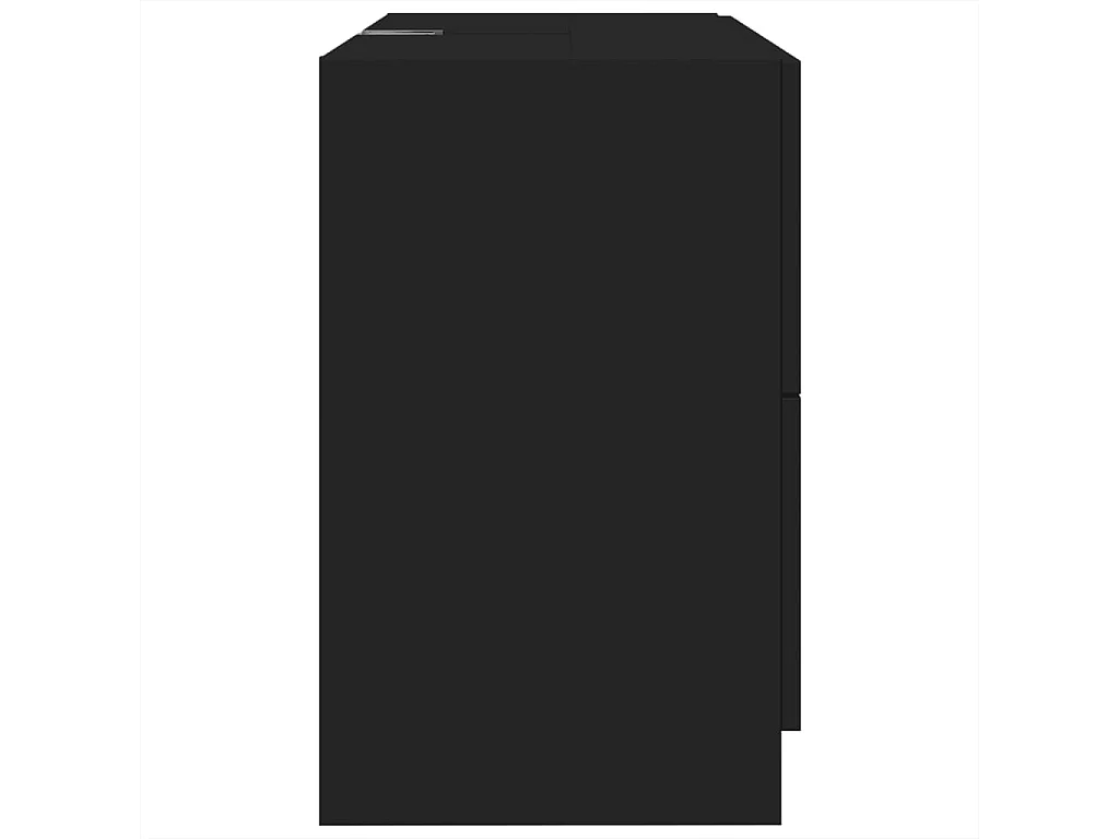 Mobile lavabo nero 78x37x59 cm in legno ingegnerizzato